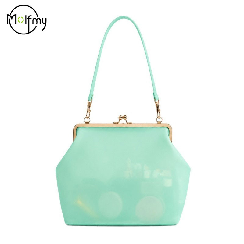 Hobo Bag Slouchy - Bolsa Transparente de PVC Impermeável com