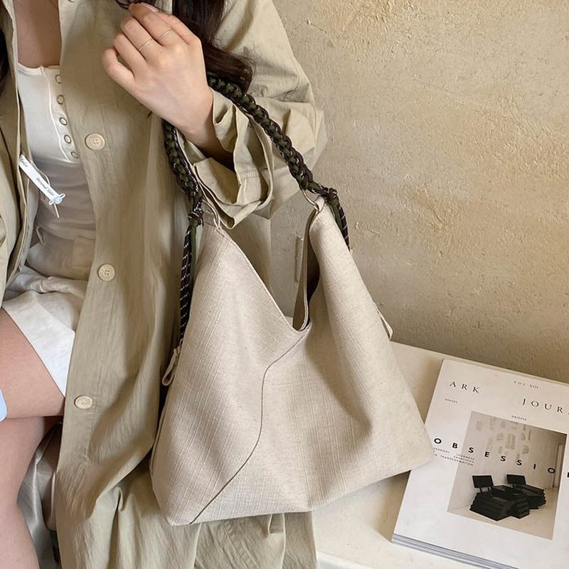 Bolsa Hobo Creme para Mulheres - Hobo Bag Slouchy avaliação e preço