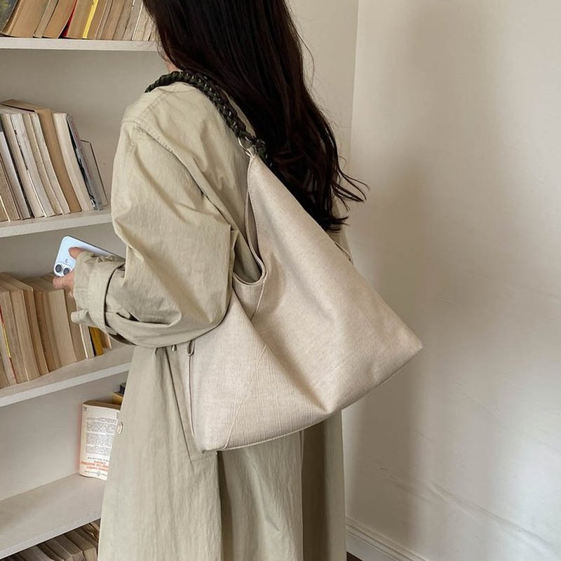 Bolsa Hobo Creme para Mulheres - Hobo Bag Slouchy avaliação e preço