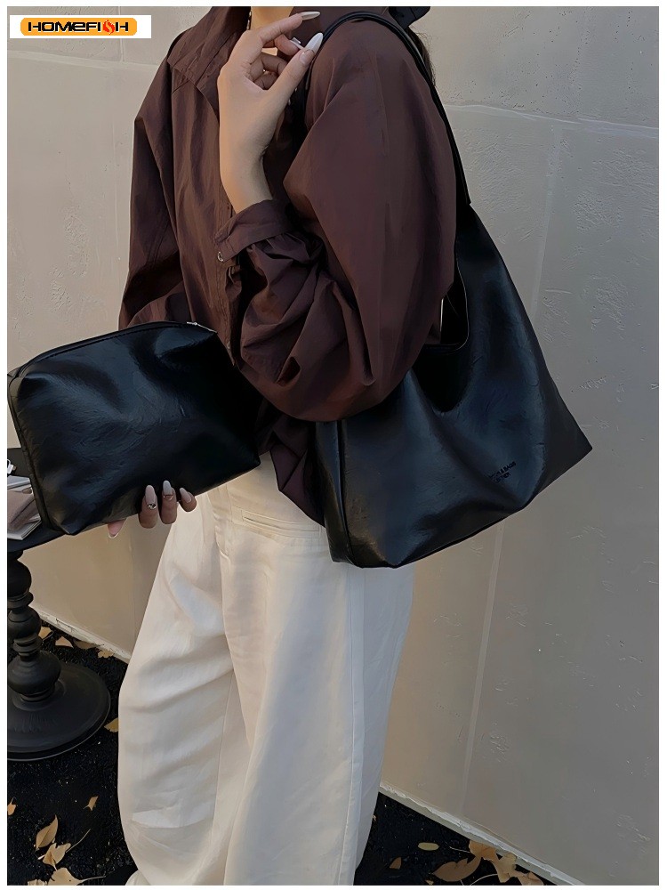 Bolsa de Ombro Grande Simples  - Women Bags 2026 Trends avaliação e preço