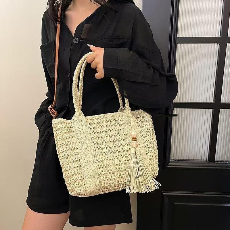 Bolsa de Palha Trançada para M - Woven Straw Bag avaliação e preço