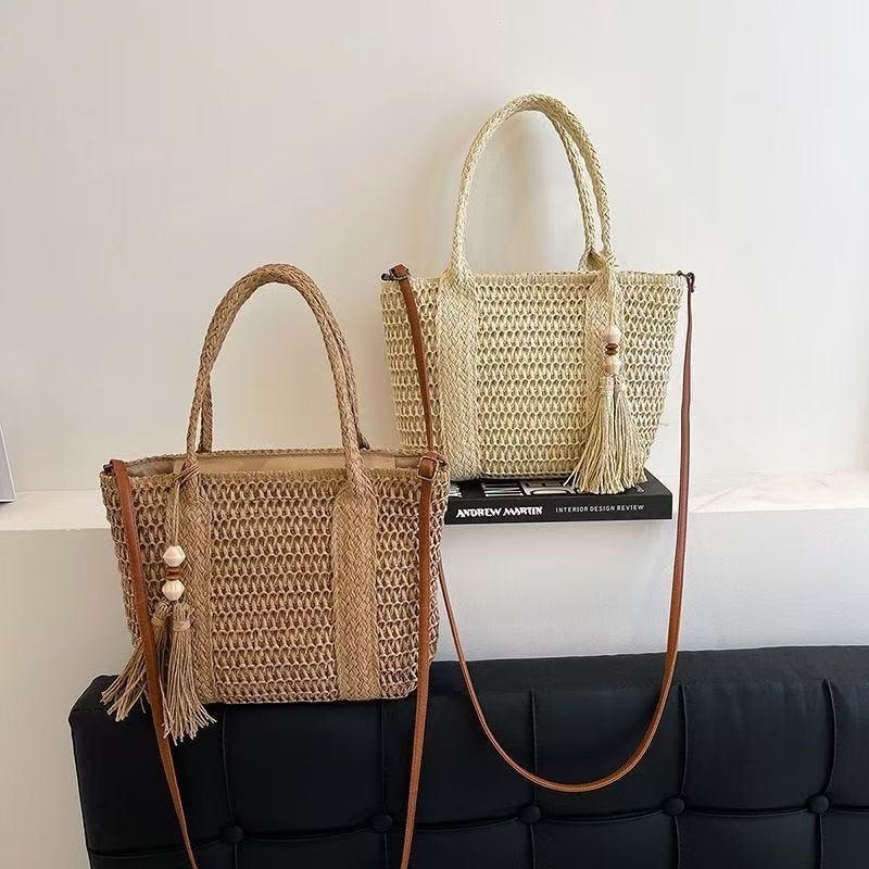 Bolsa de Palha Trançada para M - Woven Straw Bag avaliação e preço