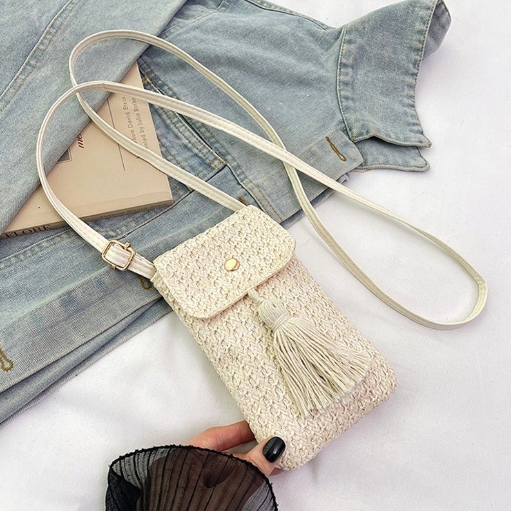 Bolsa Feminina Portátil de Pal - Woven Straw Bag avaliação e preço