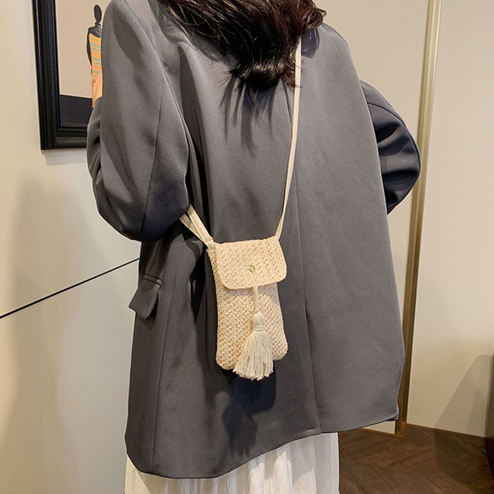 Bolsa Feminina Portátil de Pal - Woven Straw Bag avaliação e preço