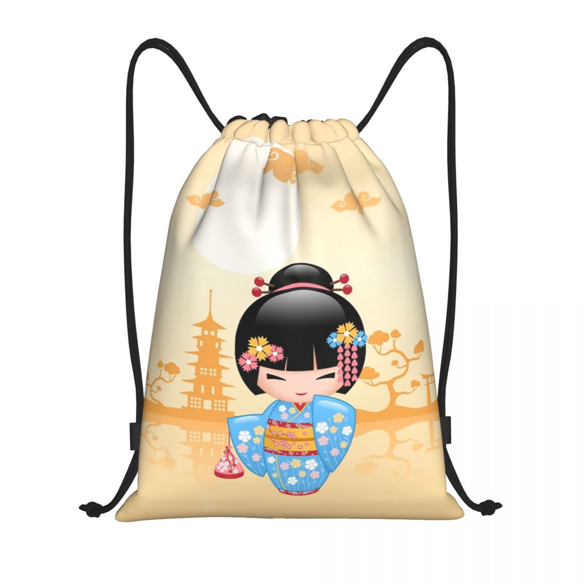 Japonês maiko kokeshi boneca c - Women Bags Vector avaliação e preço