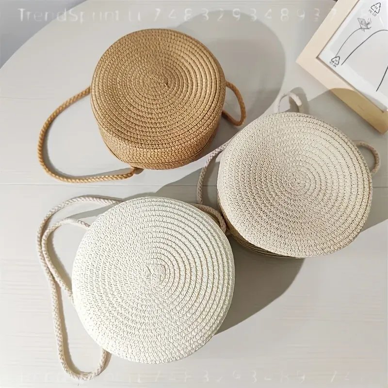 Bolsa Transversal Redonda de R - Woven Straw Bag avaliação e preço